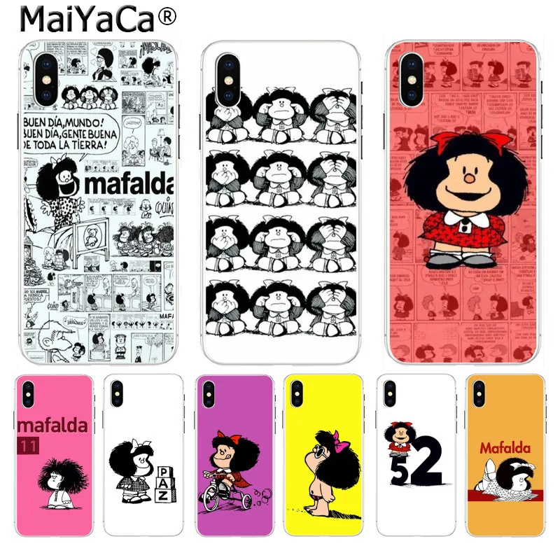 MaiYaCa милая девушка mafalda Новый Забавный чехол для телефона iphone SE 2020 11 pro 8 7 66S Plus X 10 5S