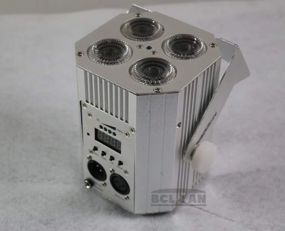 Dj освещение алюминиевая свобода Hex 4 18 Вт RGBWA UV 6 в 1 батарея питание беспроводной dmx