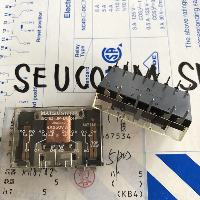 NC4D JP AC24V DC24V DC48V Мощность реле 4A 250VAC 14 шпильки|Реле| |