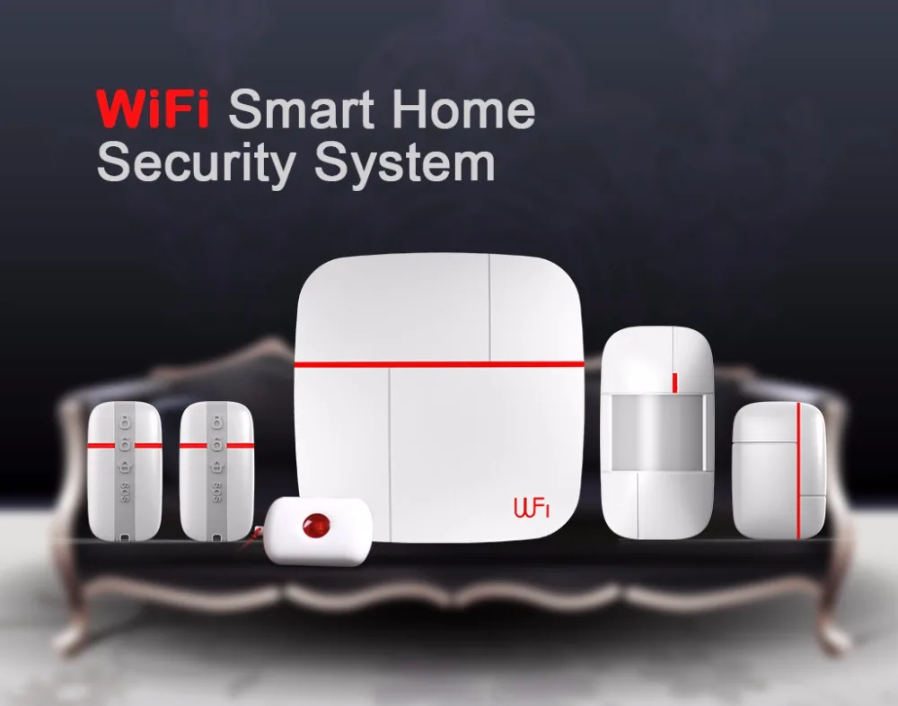 Многофункциональная Wi Fi система сигнализации Ver D для умного дома с 4