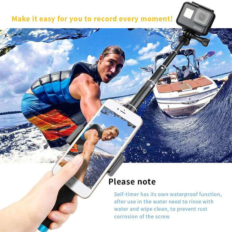 Алюминиевый Штатив для селфи раздвижной монопод Ручной штатив GoPro Hero 8/7/6/5 SJCAM EKEN