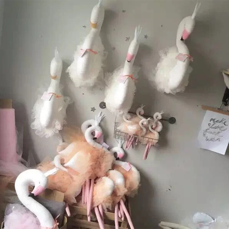 Модные детские мягкие игрушки ручной работы сделай сам лебедь фламинго
