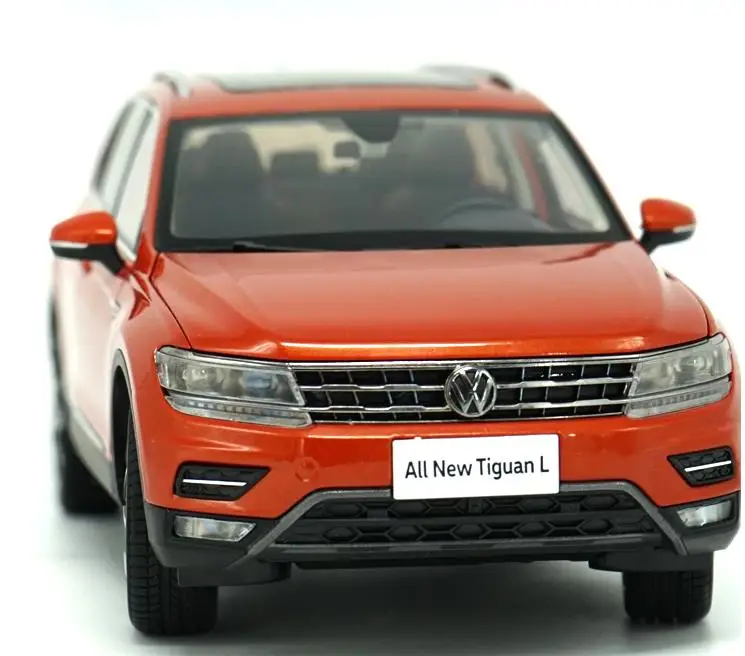 Оригинальная передовая коллекция tiguan l, игрушечный автомобиль из 1:18 сплава, высокая имитация TIGUAN L, литой металлический автомобиль