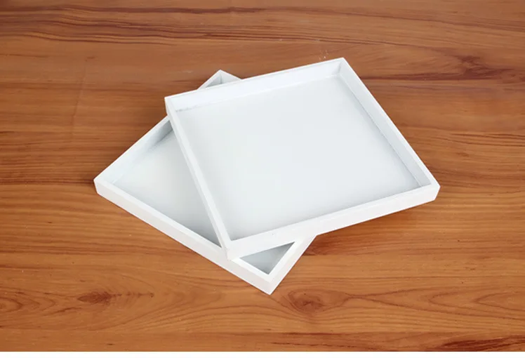 1 шт. белый деревянный поднос для еды сервировочный Макияж хранения фруктов