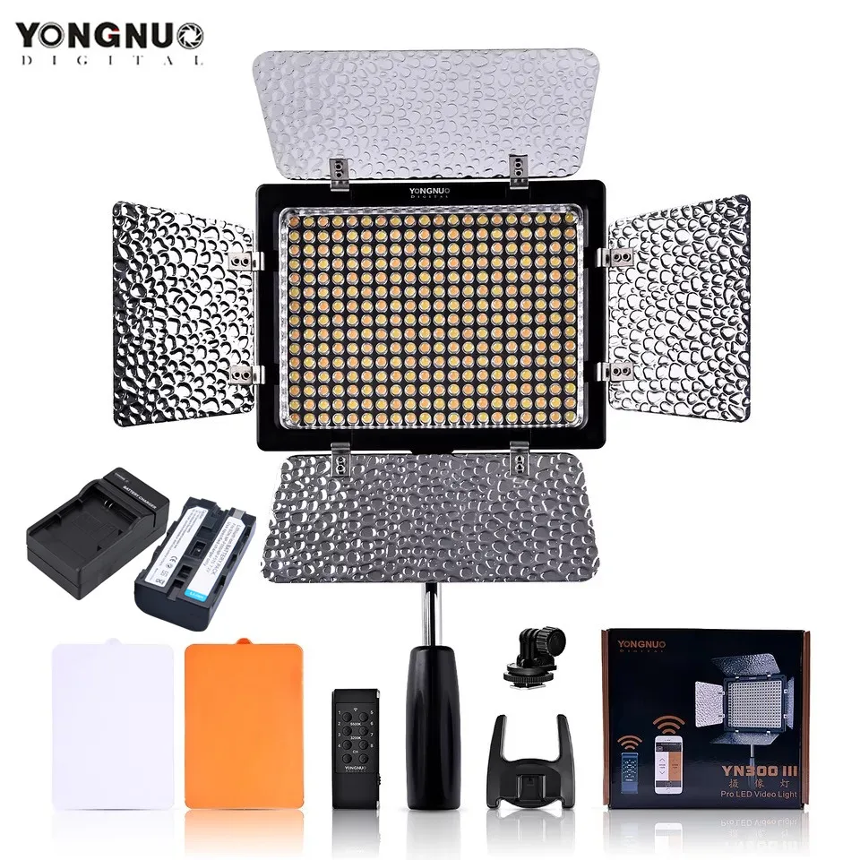YONGNUO YN300 III YN 300 lIl 3200k 5500K CRI95 светодиодная лампа для фотосъемки и видеосъемки с
