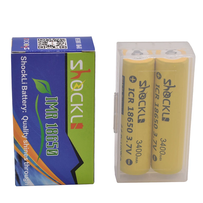 Новинка, аккумулятор Shockli 18650, 3,7 в, 3400 мАч, литиевая аккумуляторная батарея, защищенная 18650 батарея для NCR18650B, мощный фонарик