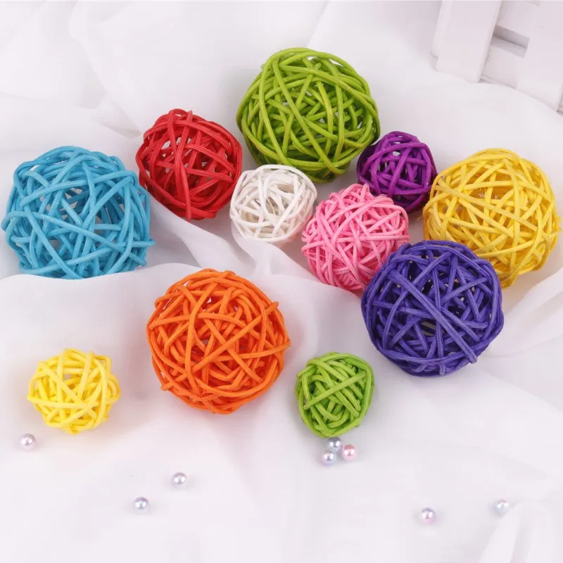 Милый Шарик из ротанга эльфа диаметр 3/4/5 см сделай сам украшение для свадьбы