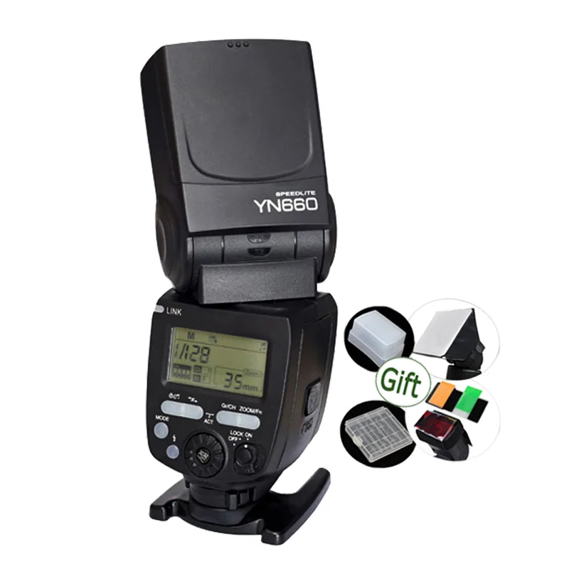 Беспроводной приемопередатчик YONGNUO 2 4G Speedlite YN660 GN66 встроенная вспышка для