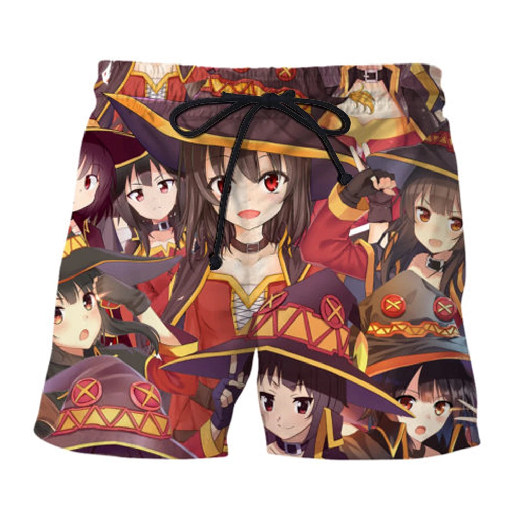YX GIRL/мужские/женские шорты «Аниме» Megumin/Asuna3/Violet-Evergarden/Zero-two с 3d принтом, милые летние шорты для девочек, Прямая поставка