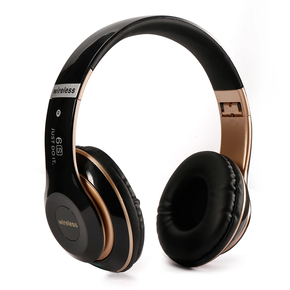 6S Беспроводные Bluetooth 4,2 наушники складные шлем аудио Hifi стерео бас гарнитура с микрофоном Поддержка TF карты FM радио