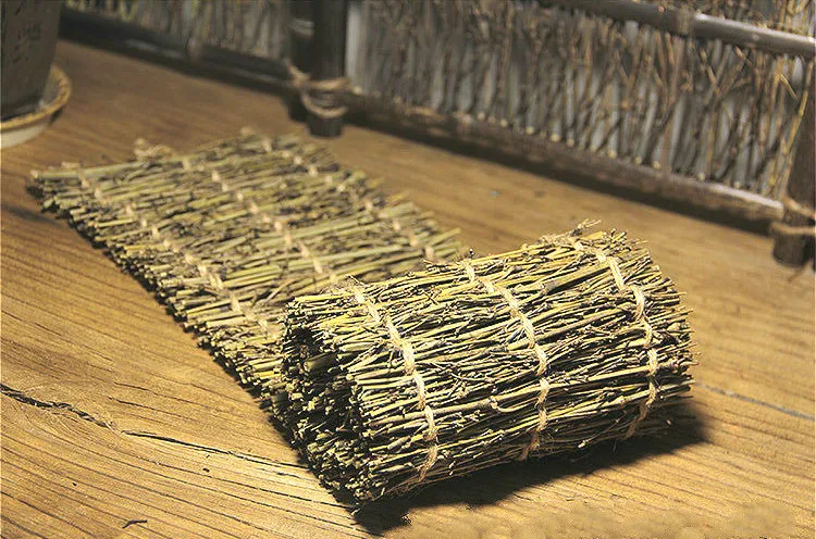 Бамбуковые салфетки прямоугольные тканые чашки коврики бамбуковая ветка чайная