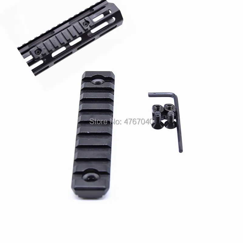 Высокое качество 3 5 9 11 13 слотов MLOK m-lok рельсовая база Handguard раздел ar15 M4 Handguard Алюминиевый Picatinny Weaver для охоты
