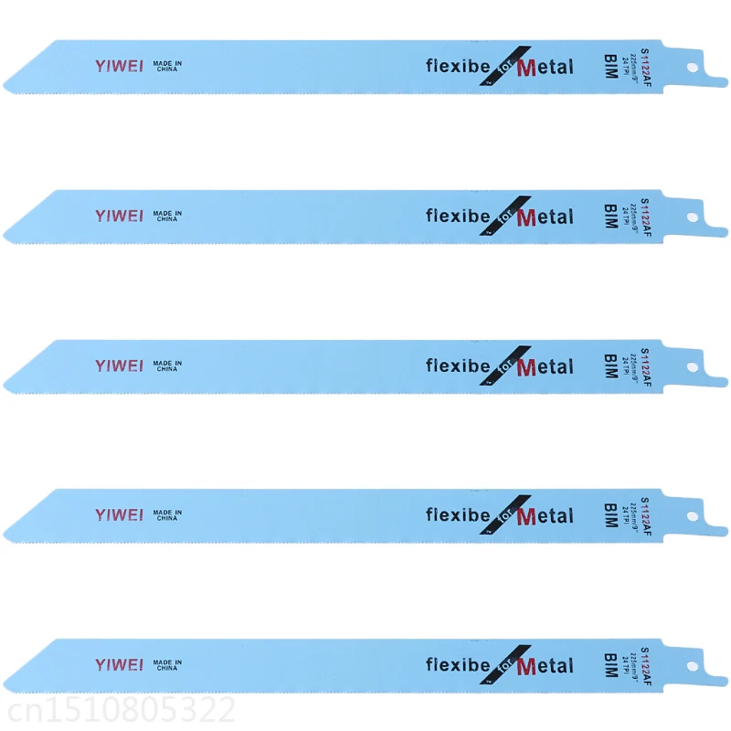 Лезвие для сабельной пилы BIM S1122AF, 227 мм, 9 Дюймов, 5 шт.