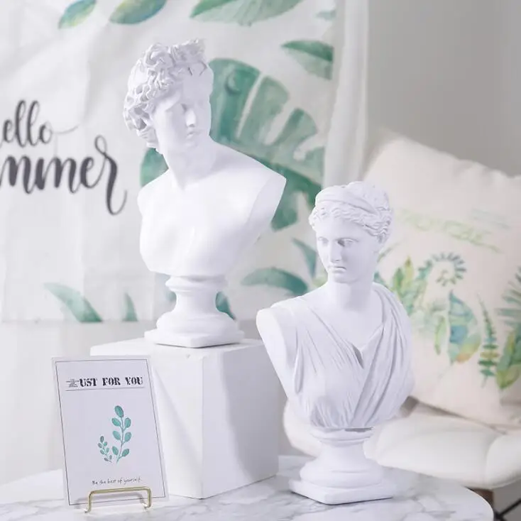 Европейская настольная статуя Давида из смолы украшения для гостиницы домашней