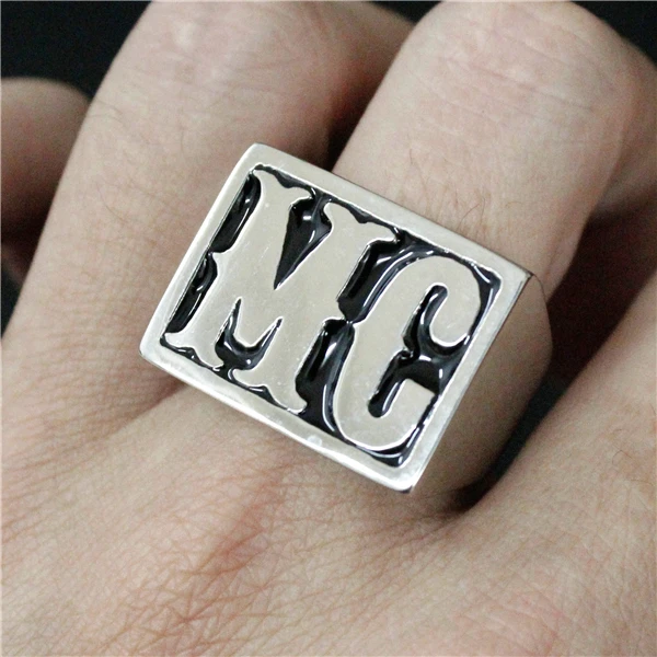 Прямая поставка моторное байкерское кольцо размером от 7 до 14 Крутое из