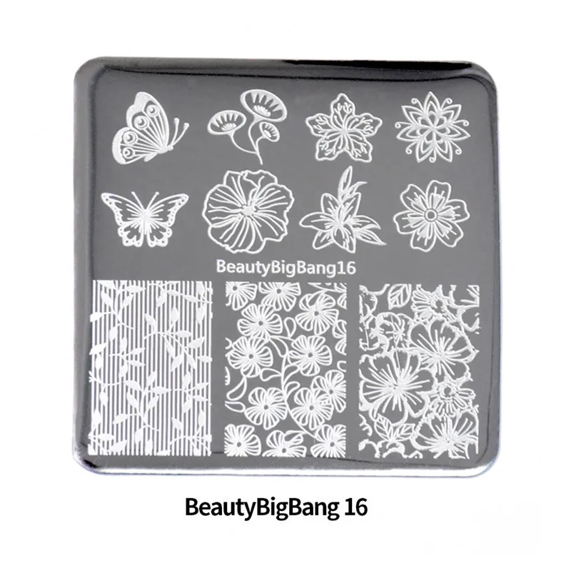 BeautyBigBang 10 шт. Набор тарелок для ногтей Лето Хэллоуин шаблон дизайн ногтей печать для ногтей лак шаблон набор