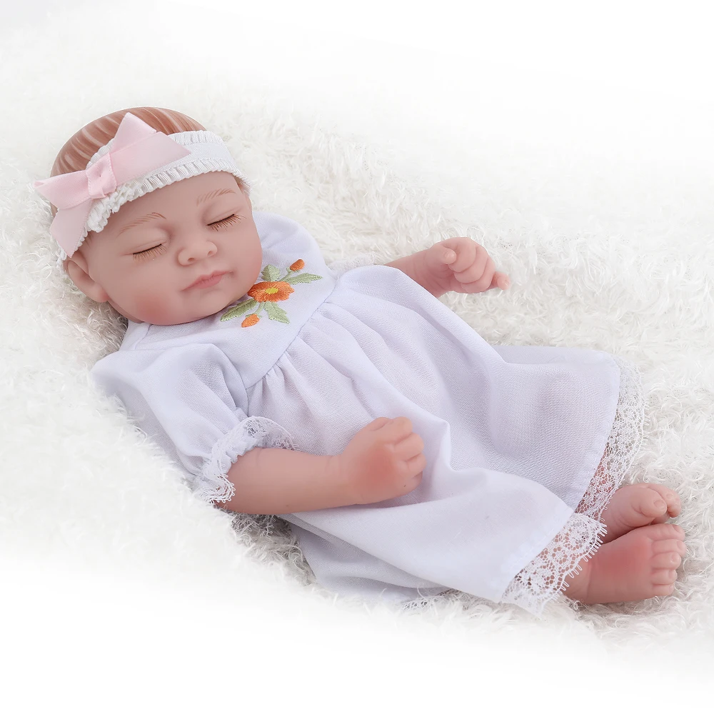 Кукла NPK Sleeping Reborn детские куклы ручной работы с белым ангелом милые 10 дюймов 25 см