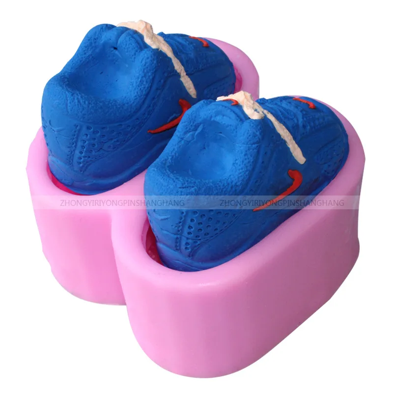 Силиконовые DIY обувь помадка силиконовые формы жидкости мягкие керамические