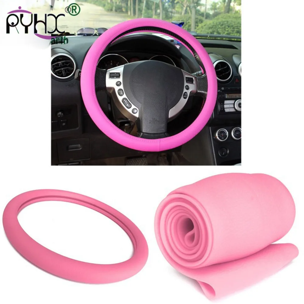 2019 новые автомобильные аксессуары крышка рулевого колеса черная кожа