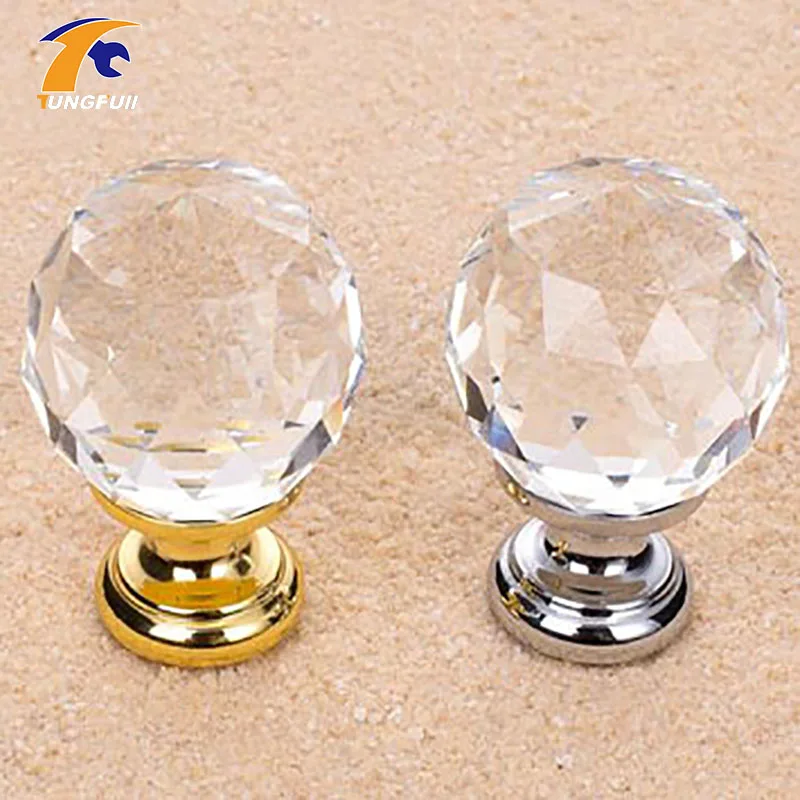 5 шт. 30 мм круглый прозрачный страз сверкающий бриллиант шкаф ручки для ящиков