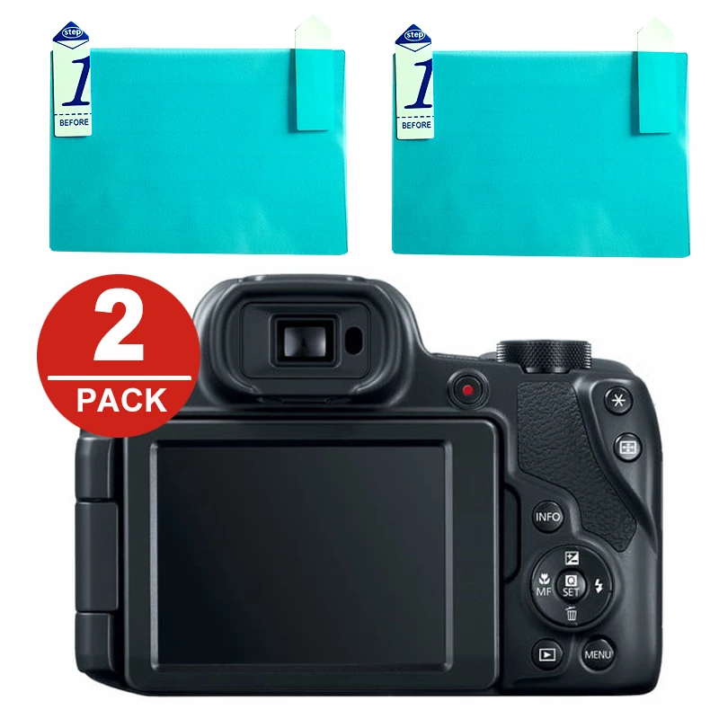 2x ЖК-дисплей Экран протектор Защитная пленка для цифровой фотокамеры Canon Powershot SX740 SX730 SX70 SX60 SX720 SX710 SX620 SX610 HS G15 G16 G12 G11