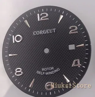 1 шт 35 6 мм Corgeut часы циферблат Fit ETA 2836 fit Miyota 8215 8205 821A движение парниш мужские |