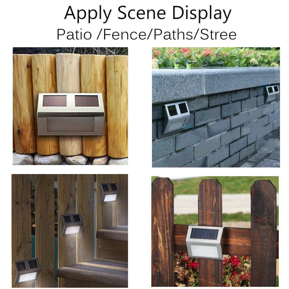 AGM светодиодные панели солнечных батарей настенный светильник Открытый Сад