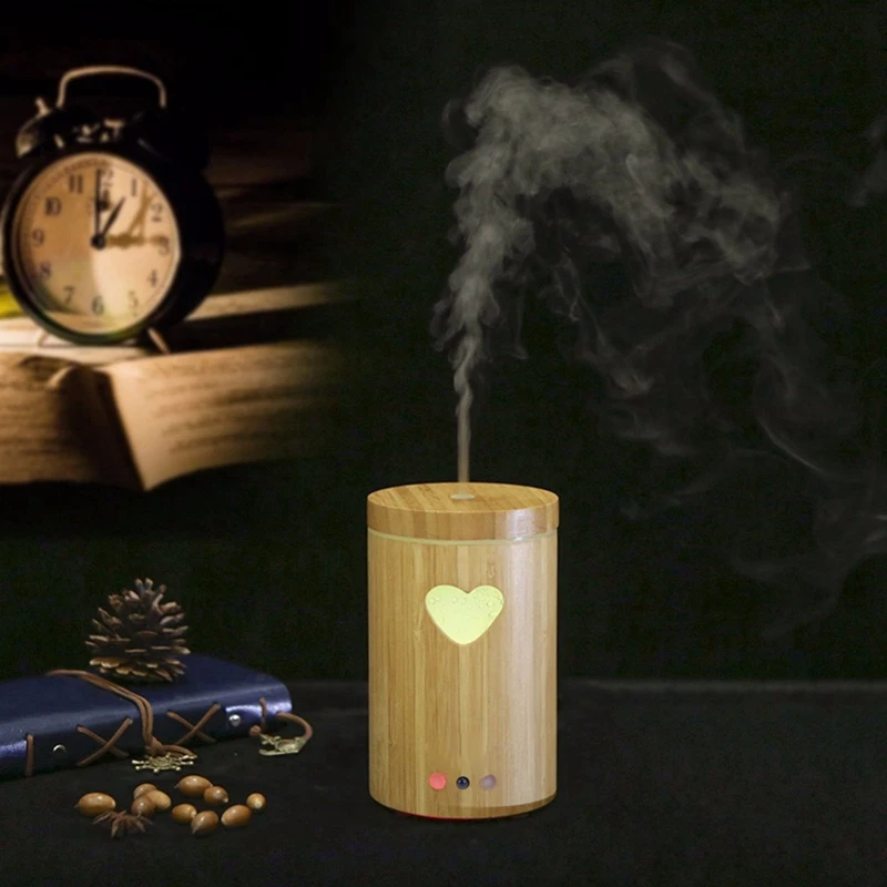 Remote Control Ultrasonic Air Aroma Humidifier With Colorful Led Lights Heart Shape(Eu Plug) | Дом и сад