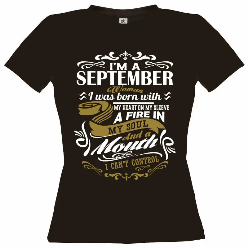 2019 модная летняя стильная женская футболка с надписью IM A phenmber WOMAN fire in soul a mouth i Can