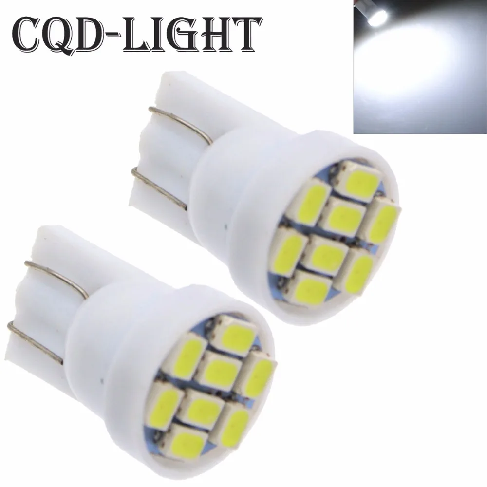 CQD Light 2 шт Белый 1206/3020 smd T10 8 8smd 8led led 194 168 192 W5W супер яркий авто освещение Клин|led 194|smd