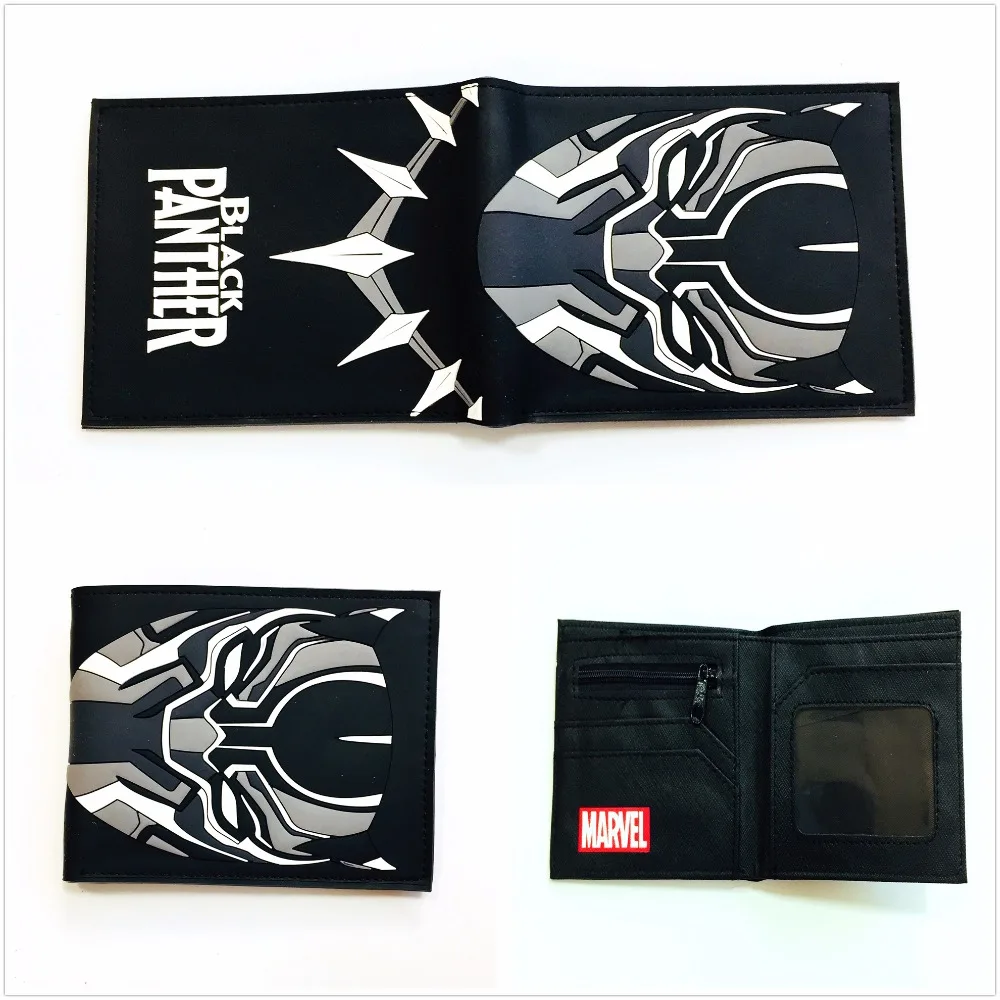 2018 Marvel аниме комикс Черная пантера бумажник короткий pu кожаный держатель