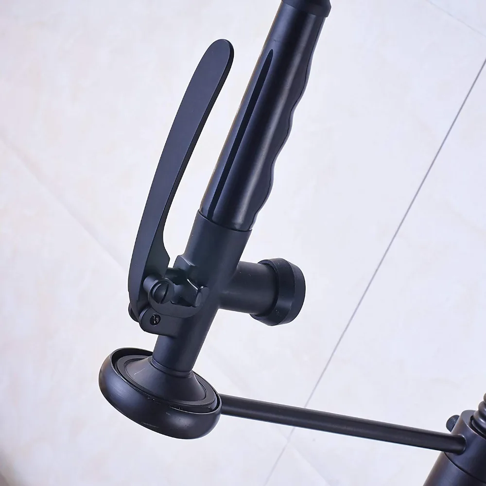 Bright Chrome Spring Pull Down Kitchen Faucet Hands Free Sprayer Head with Lock Hot cold Water Kitchen Mixer Tap Swivel Spout