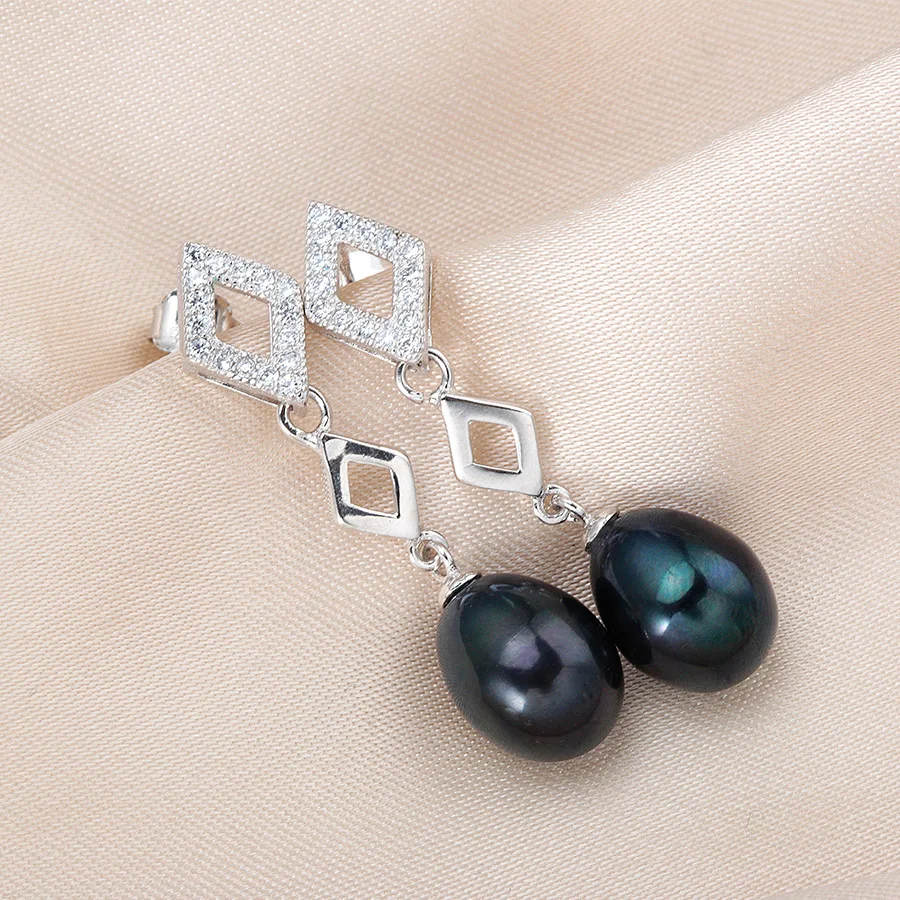 Элегантные женские длинные серьги из стерлингового серебра 925 пробы модные AAAA с