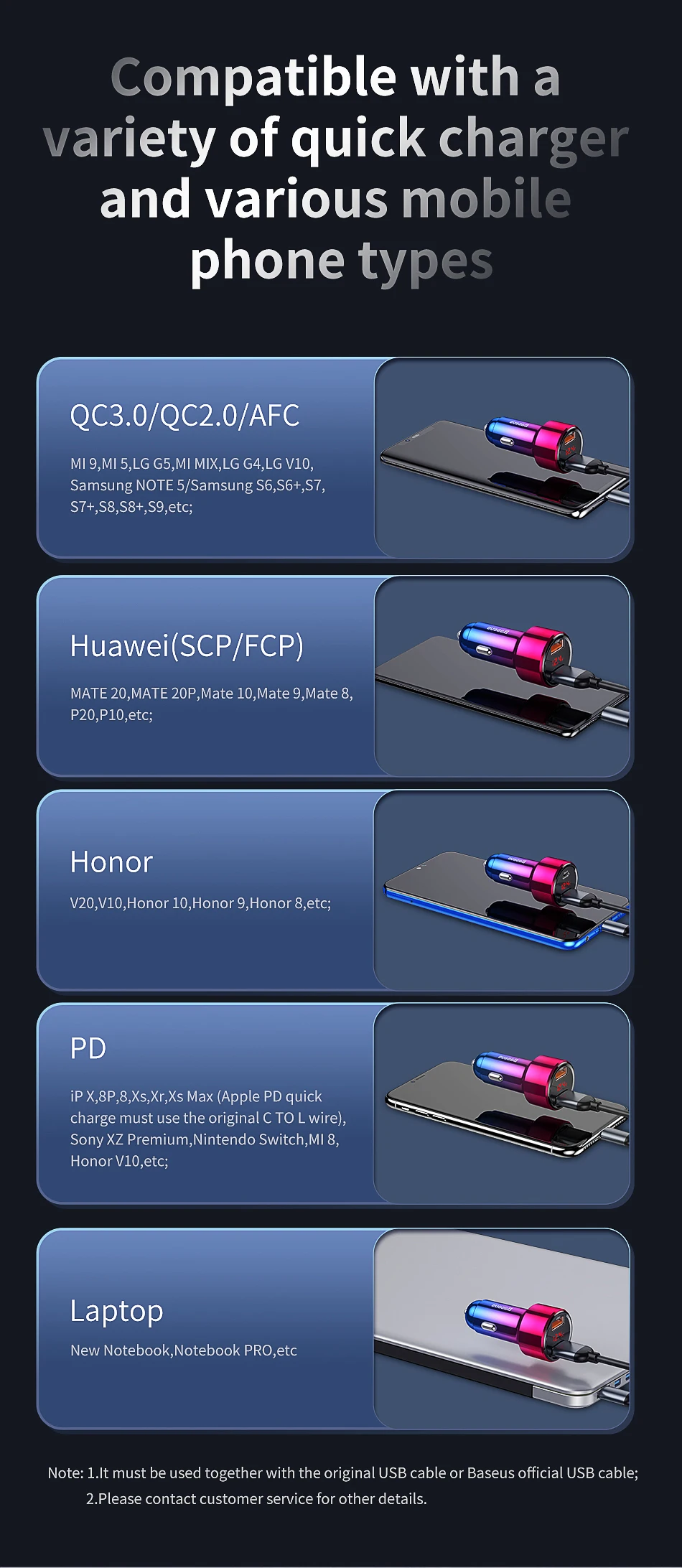 Baseus светодиодный 6A Quick Charge 4,0 3,0 USB Автомобильное зарядное устройство для Xiaomi Mi 9 huawei P30 Pro QC4.0 QC3.0 Быстрая зарядка PD автомобильное зарядное устройство для телефона