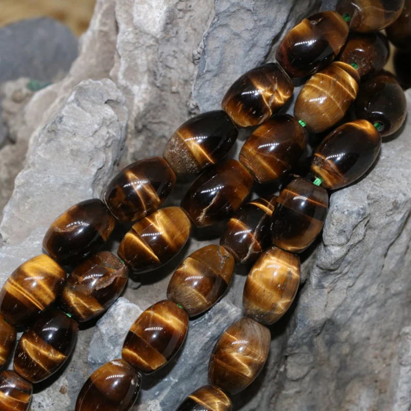 Оптовая цена высокое качество натуральный камень глаза тигра 8*12 мм Форма