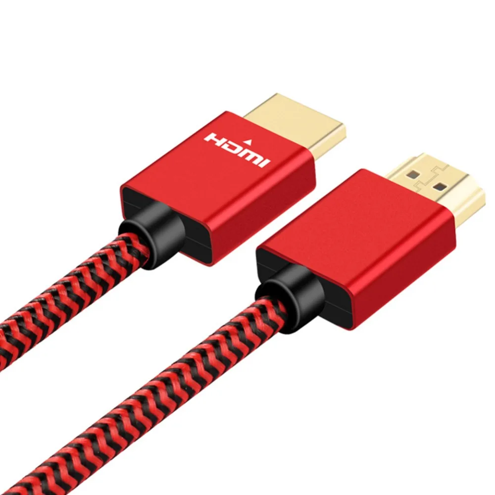Ультра тонкий 32AWG OD5.1mm HDMI 2.0b высокоскоростной 21 Гбит/с нейлоновый плетеный кабель