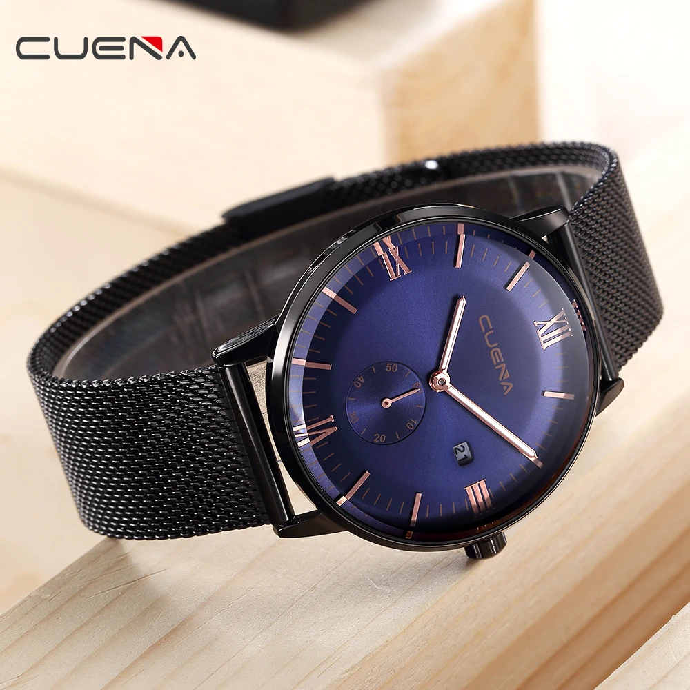 CUENA Relogio Masculino Men Watch Fashion Quartz Clock Watches Business Waterproof Sport Top Brand Male Wrist | Наручные часы