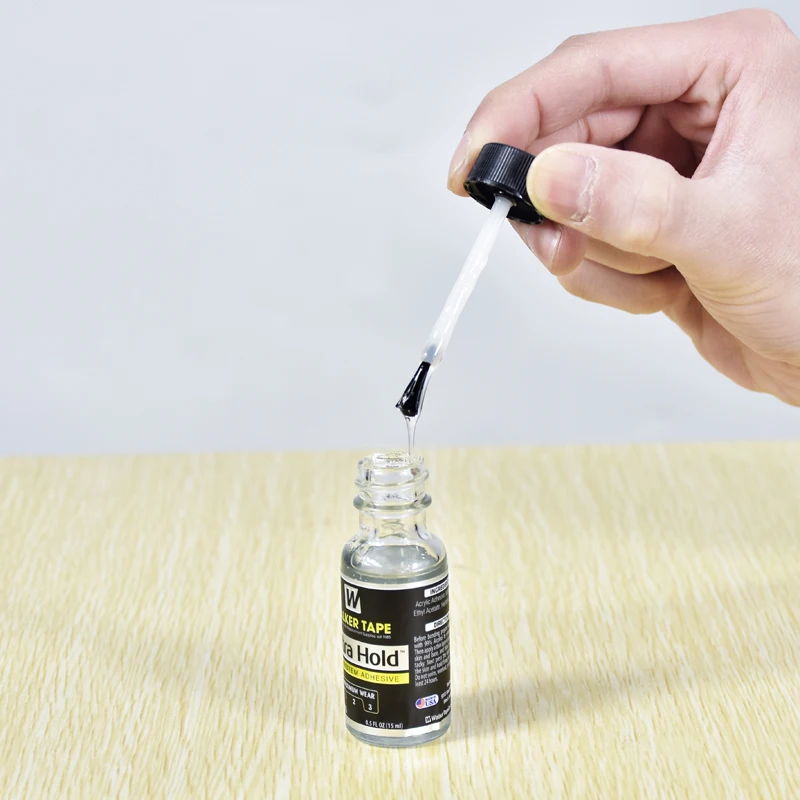 

0.5FL OZ(15ml) Ultra Hold Hair System Adhesive Brush-on Profession Lace Wig Silicone Adhesive For Lace Wig/Toupee/Closure