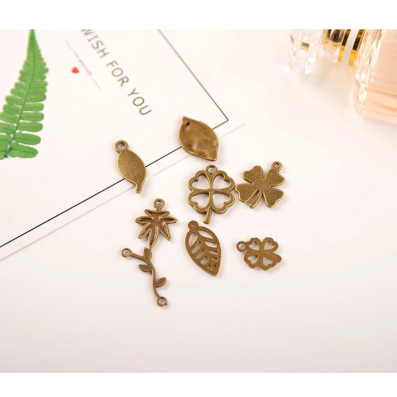 DIY alloy accessories for ornaments leave branches nuts flowers and plants antique accessories. | Украшения и аксессуары