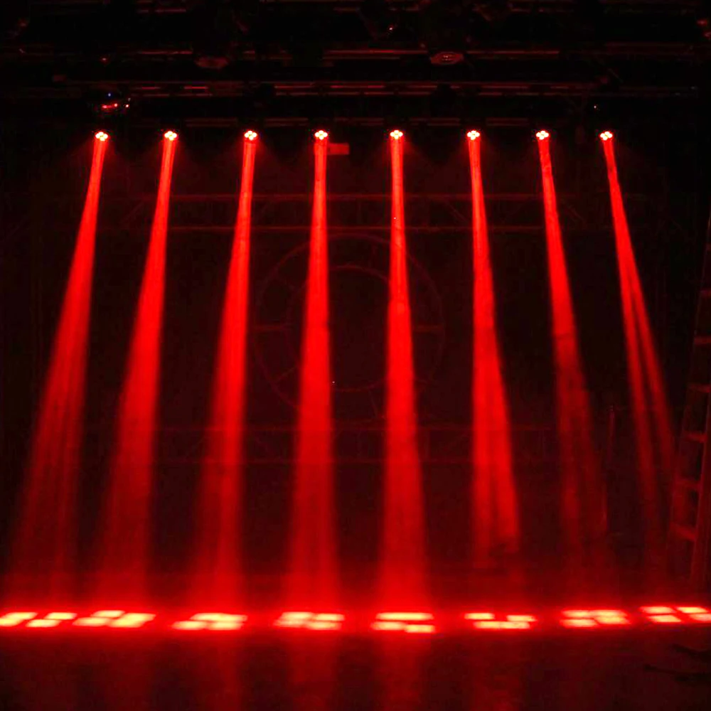 80 Вт вечерние DJ шоу светильник RGBW 4в1 светодиодный луч сценический светильник ing приспособление гибкое управление 14& 16CH для украшения дома фестиваль