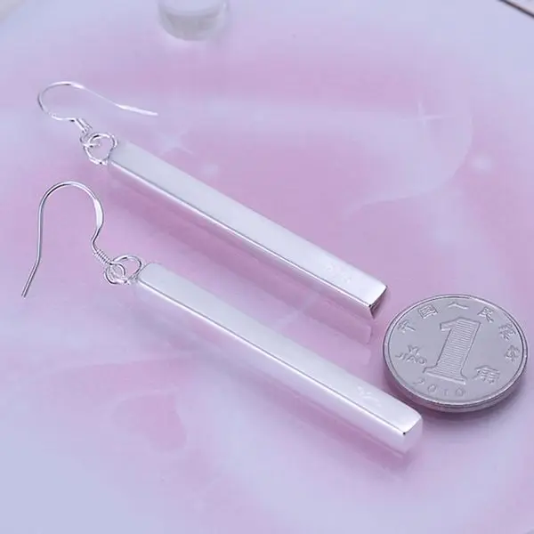 Женские серьги с серебряным покрытием ювелирные изделия из серебра 925 пробы SE002 |