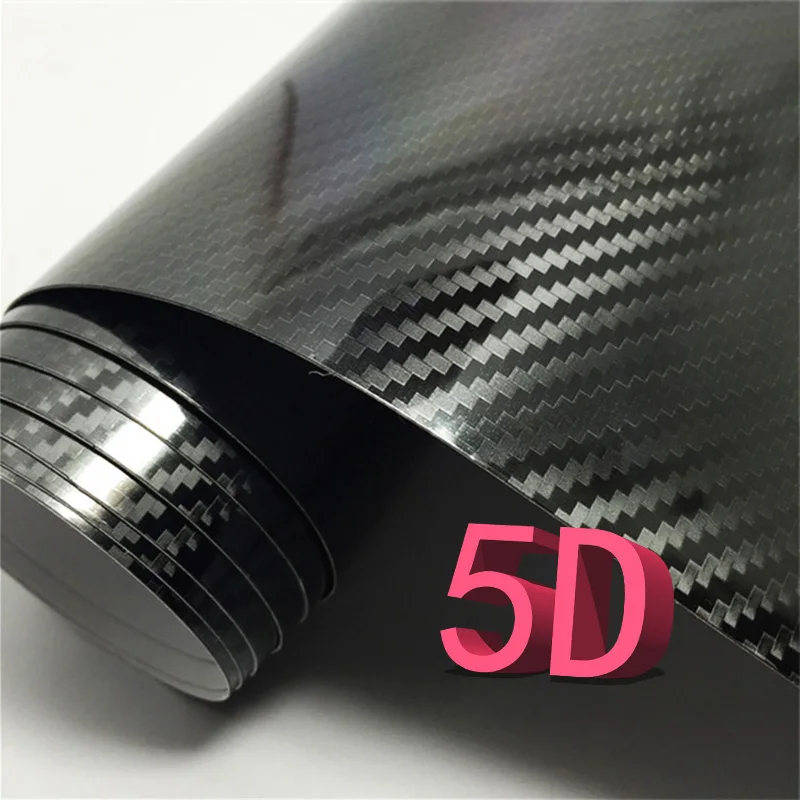 5D 40cmx100cm 3D/5D виниловая пленка из углеродного волокна DIY для тюнинга автомобиля, запчасти, наклейки, автомобильная пленка, рулонная пленка, аксессуары для укладки, Переводные картинки для мотоцикла - Название цвета: 5D 40cmx100cm