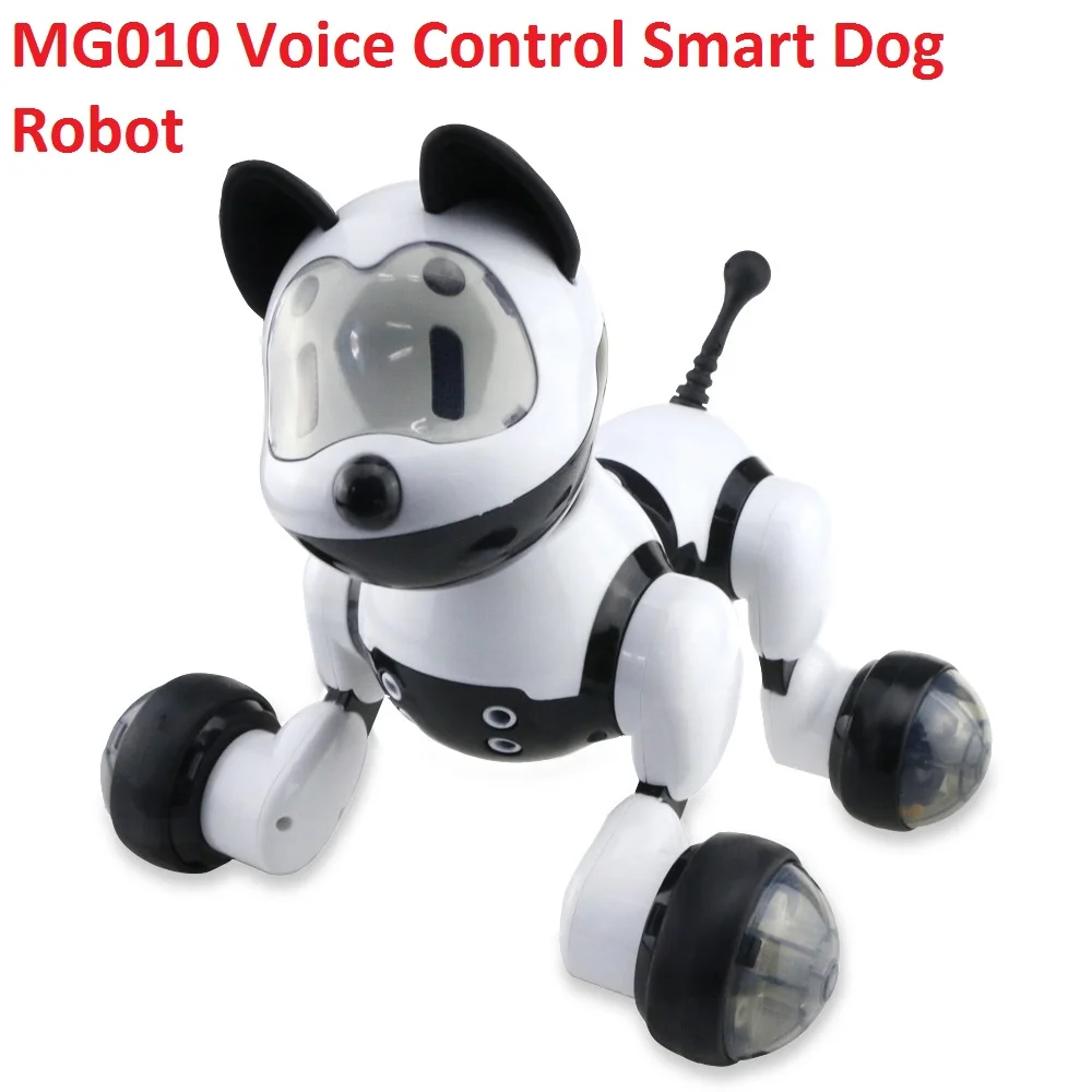 MG010 Robot Dog DIMEI 9007A Умный Робот Собака 2.4 Г Беспроводной Пульт Дистанционного Управления Детская Игрушка Интеллектуальный Говорящий Робот Игрушка Собака Электронный питомец Подарок На День Рождения - Цвет: MG010 Robot Dog