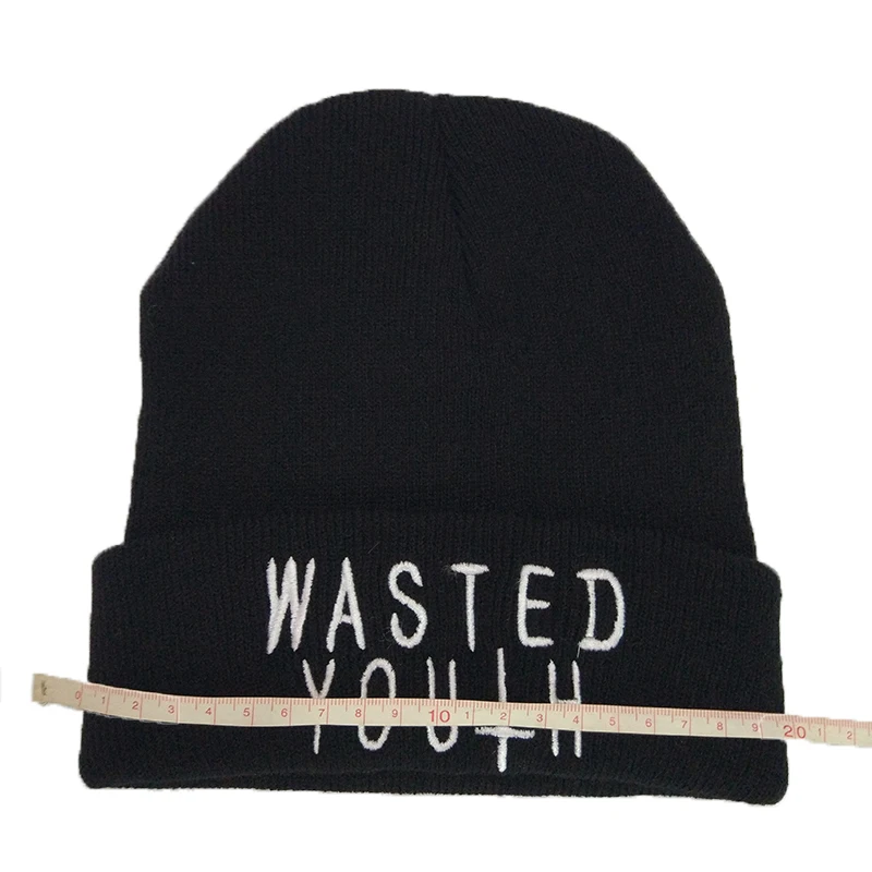 Лидер продаж письмо Wasted Youth шапочка Toca Для мужчин Осенне зимняя Дамская обувь