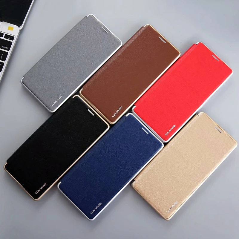 Note 9 кожаный чехол бумажник из искусственной кожи с магнитной откидной крышкой