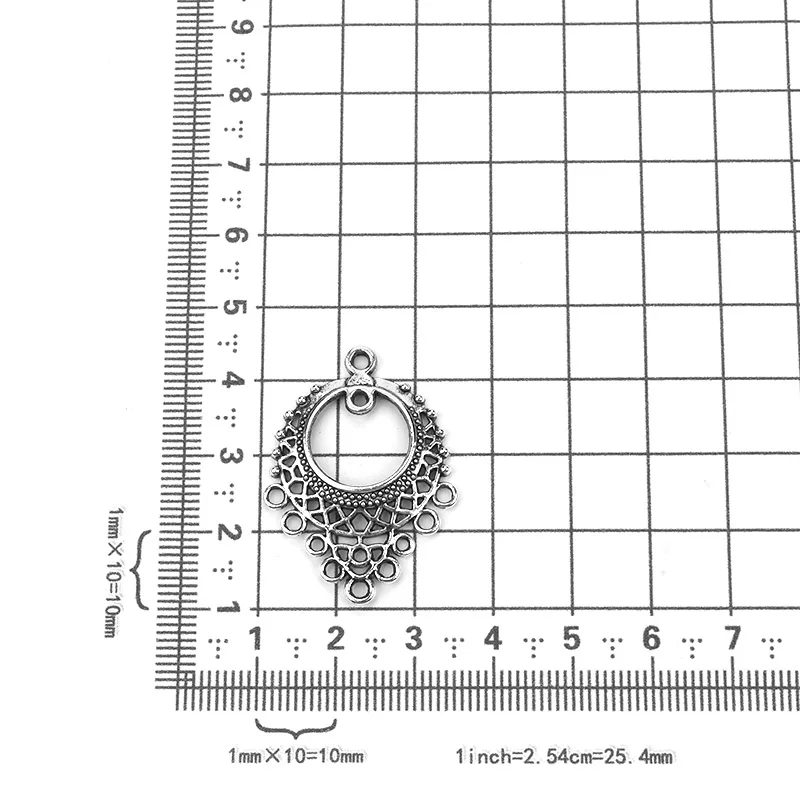 Серьги из металлического сплава под старину Серебро 10 шт./лот 2 45*3 3 см соединители