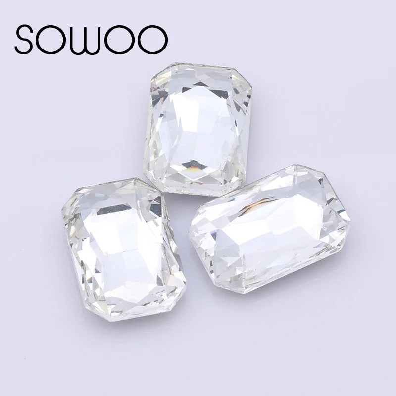 

20pcs/lot 18*27mm rectangle Octagon Fancy stone Pointed back glass crystal color stone For Choice Jewelry Making,DIY dress
