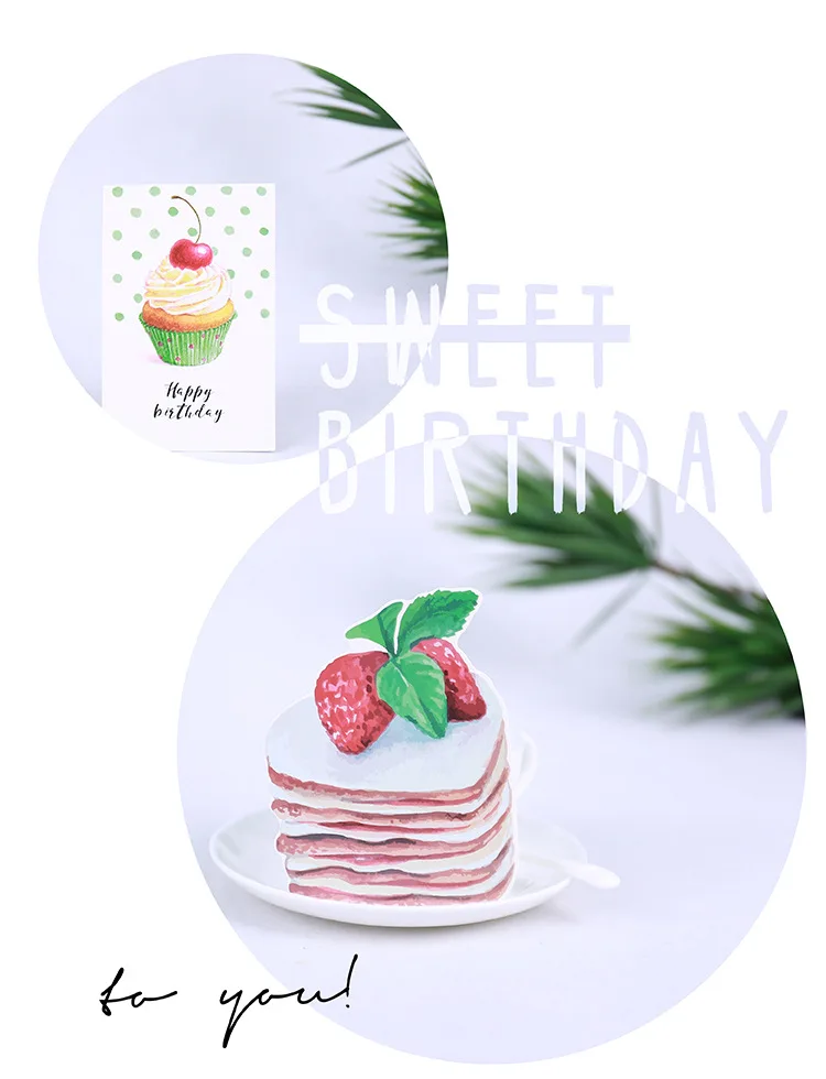 30 шт. открытка для торта с надписью Happy Birthday|invitation greeting|invitation greeting cardgreeting cards |