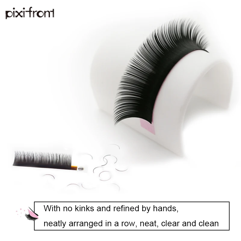 1 лоток накладные индивидуальные искусственные норковые ресницы для наращивания