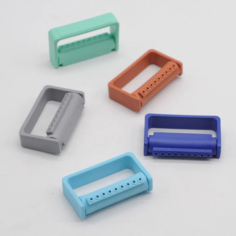 

5/Pcs Dental Diamond Burs Drill Box FG1.6mm 9 Holes Bur Holders Autoclavable Teeth Whitening Dentist Tools